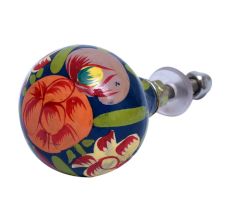 Hand Pinted Floral Indian Kashmiri Cabinet Knobs